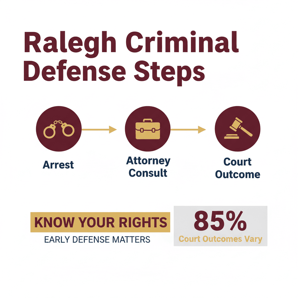 Estadísticas Clave y Datos para Cómo Encontrar el Abogado de Defensa Criminal Correcto Cerca de Usted en Raleigh
