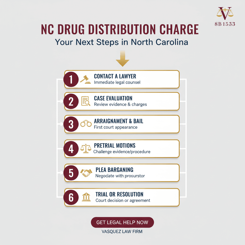 Estadísticas Clave y Datos para Lo que Necesita Saber Sobre Cargos por Distribución de Drogas en Carolina del Norte en 2026