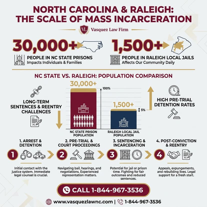 Key Statistics and Data for What Mass Incarceration Means for Raleigh Residents in 2026