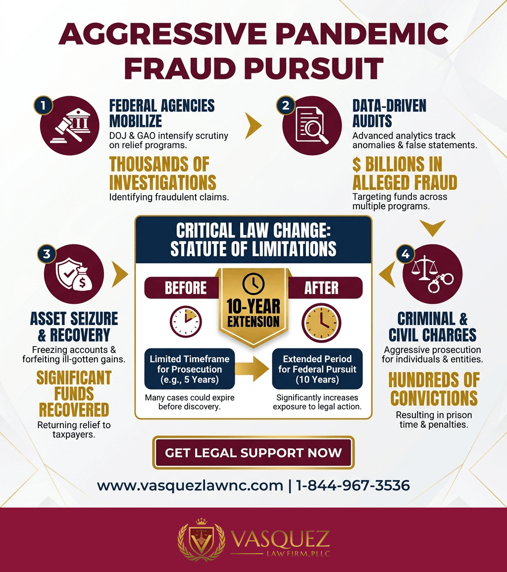 Estadísticas Clave y Datos para Consecuencias Legales del Fraude Relacionado con COVID-19 en 2026