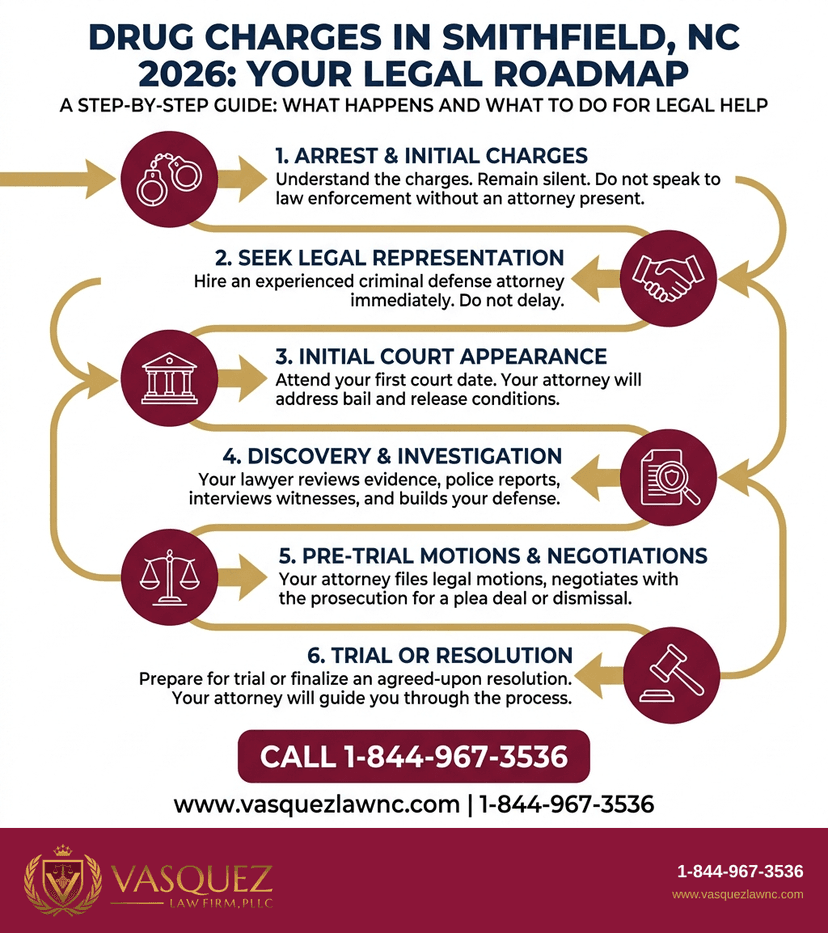 Key Statistics and Data for What Happens If You Face Drug Charges in Smithfield NC in 2026
