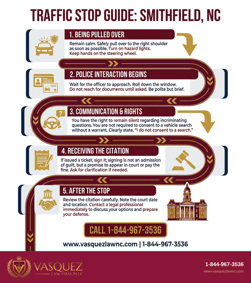 Key Statistics and Data for What Happens During a Traffic Stop in Smithfield NC in 2026