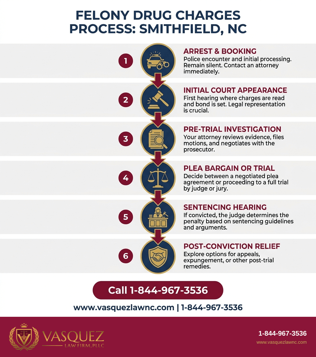 Estadísticas Clave y Datos para Delitos Graves Relacionados con Drogas en Smithfield NC: Lo Esencial para 2026