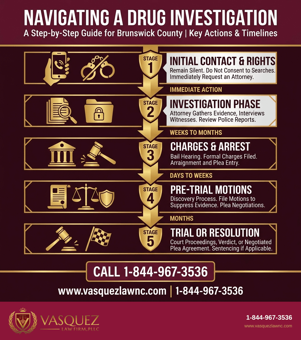 Key Statistics and Data for How Brunswick County Drug Investigation Affects Your Case in 2026