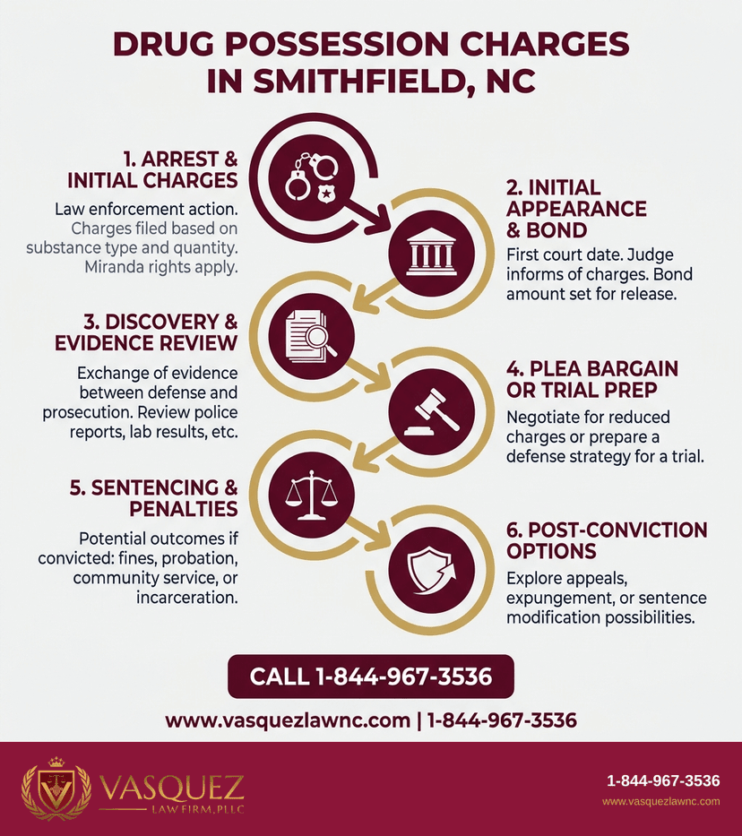 Key Statistics and Data for What Are Drug Possession Charges in Smithfield NC in 2026?