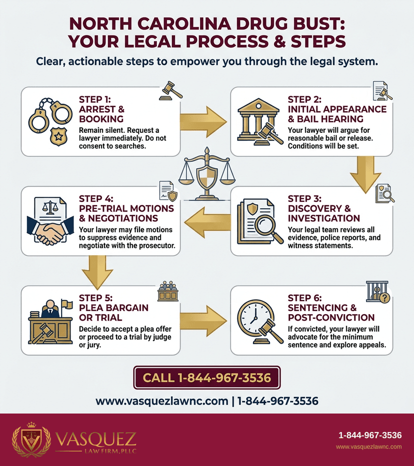 Key Statistics and Data for What Happens After a North Carolina Drug Bust in 2026?