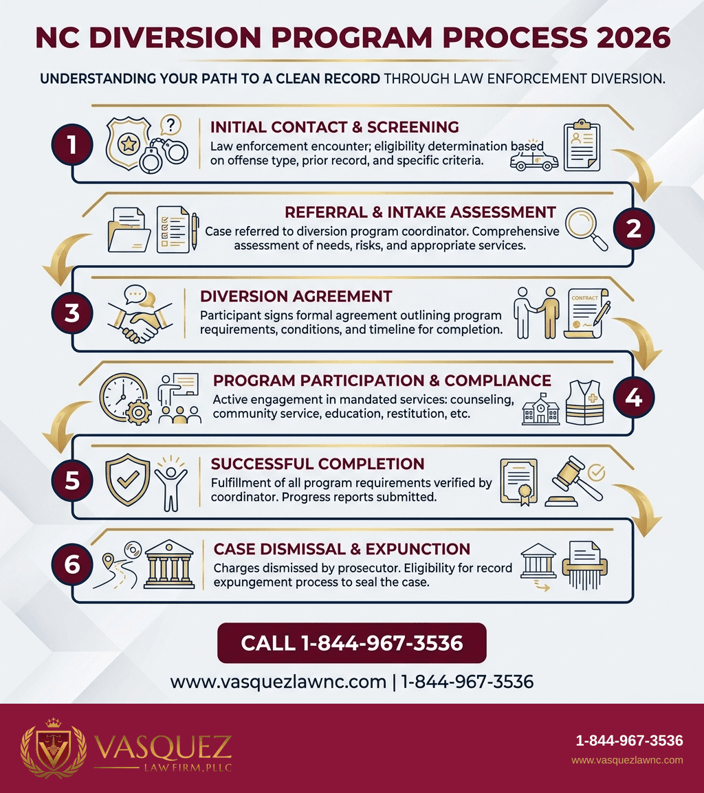 Visual Guide 1 for How Law Enforcement Diversion Programs Work in North Carolina 2026
