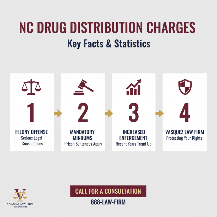 Process Timeline for What You Need to Know About Drug Distribution Charges in NC in 2026