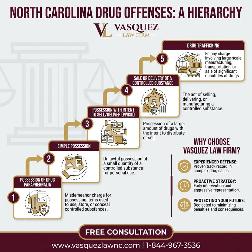 Process Timeline for What Happens to Your Drug Charges Case in North Carolina in 2026
