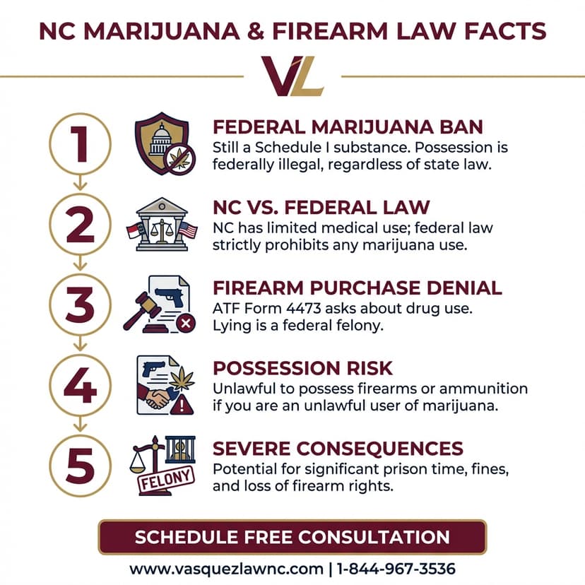 Process Timeline for What NC Law Says About Marijuana and Gun Rights in 2026