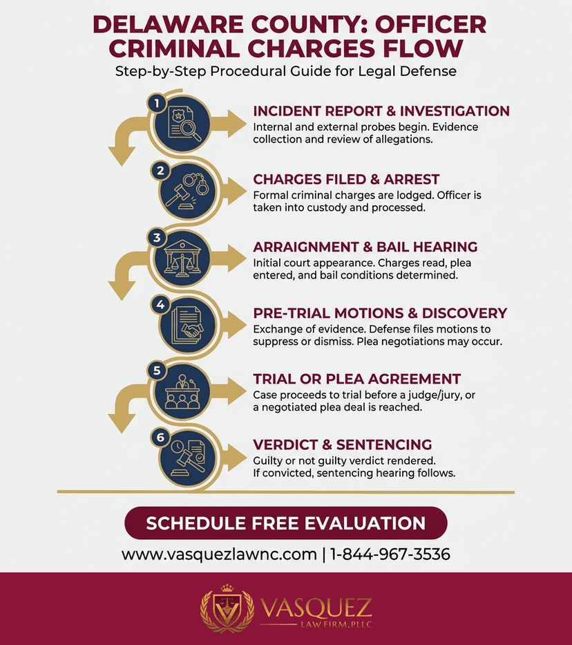 Process Timeline for What Happens When Delco Officers Are Charged in 2026