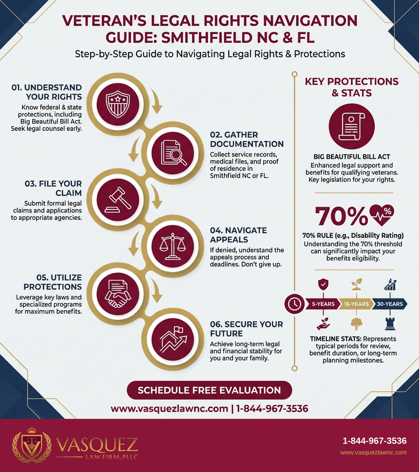 Process Timeline for What Are Veteran Legal Rights in Smithfield NC and FL in 2026
