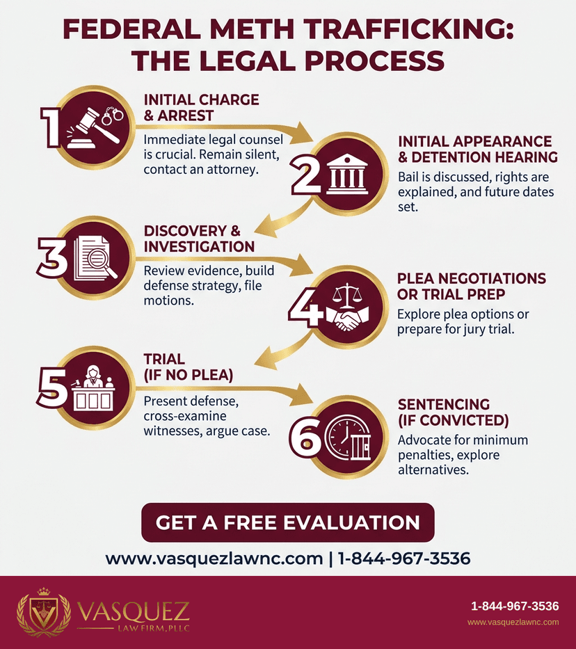 Process Timeline for What Happens If You Are Charged with Meth Trafficking in 2026
