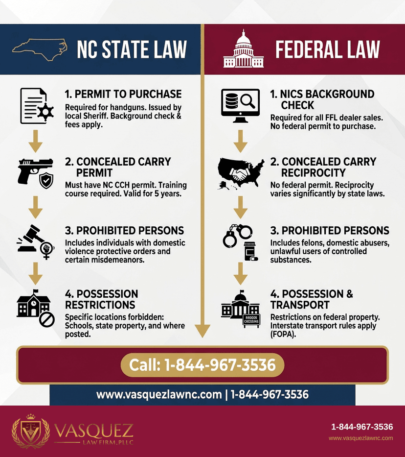 Process Timeline for How North Carolina Gun Laws Work and Your Rights in 2026