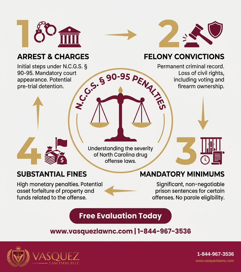 Process Timeline for What Happens If You Face Drug Charges in Smithfield NC in 2026