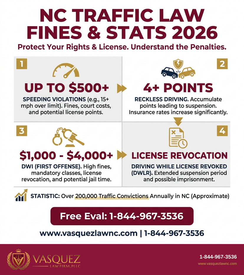 Process Timeline for What Happens During a Traffic Stop in Smithfield NC in 2026