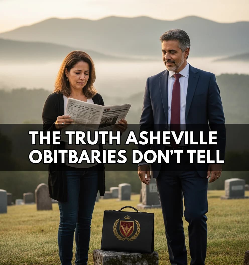 Lo que los Obituarios de Asheville No le Dicen Sobre el Divorcio en NC