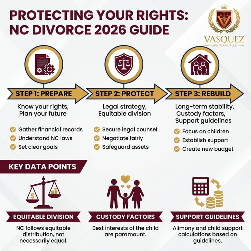 Key Statistics and Data for How to Protect Your Rights in a NC Divorce in 2026