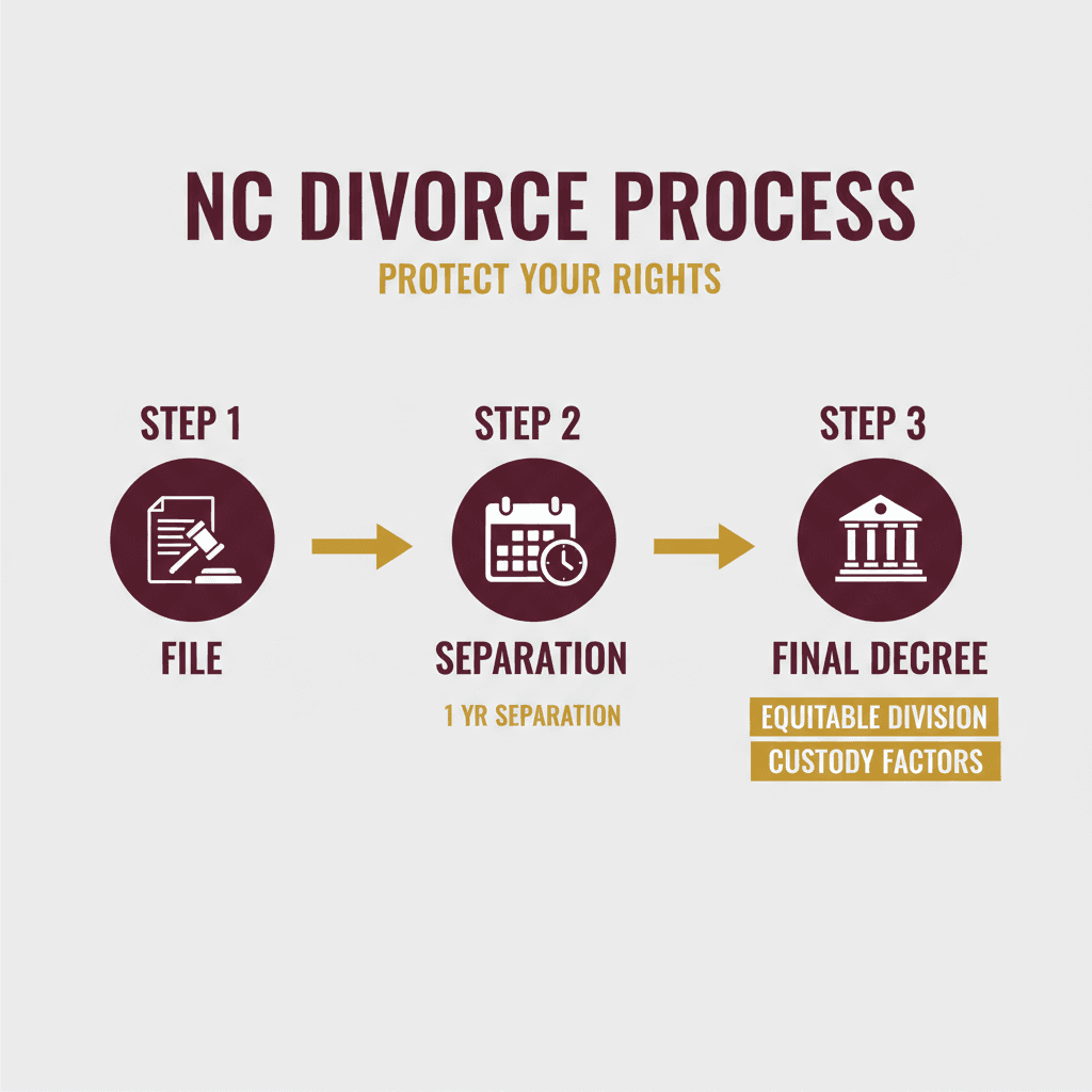 Estadísticas Clave y Datos para Cómo Presentar un Divorcio en NC y Proteger Sus Derechos