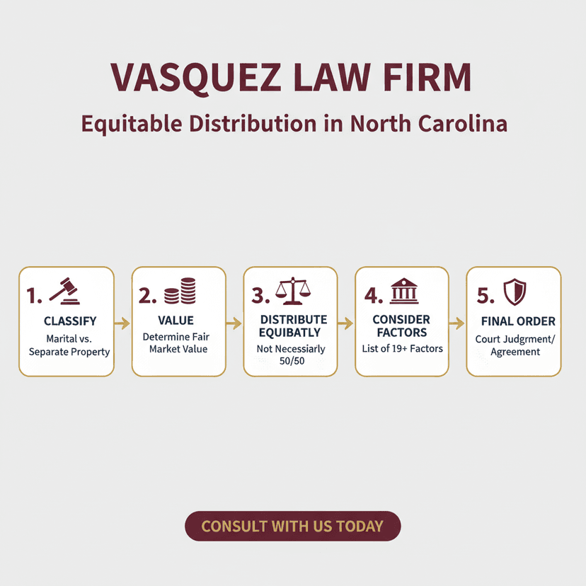Key Statistics and Data for How Marital Funds Are Distributed in a North Carolina Divorce in 2026