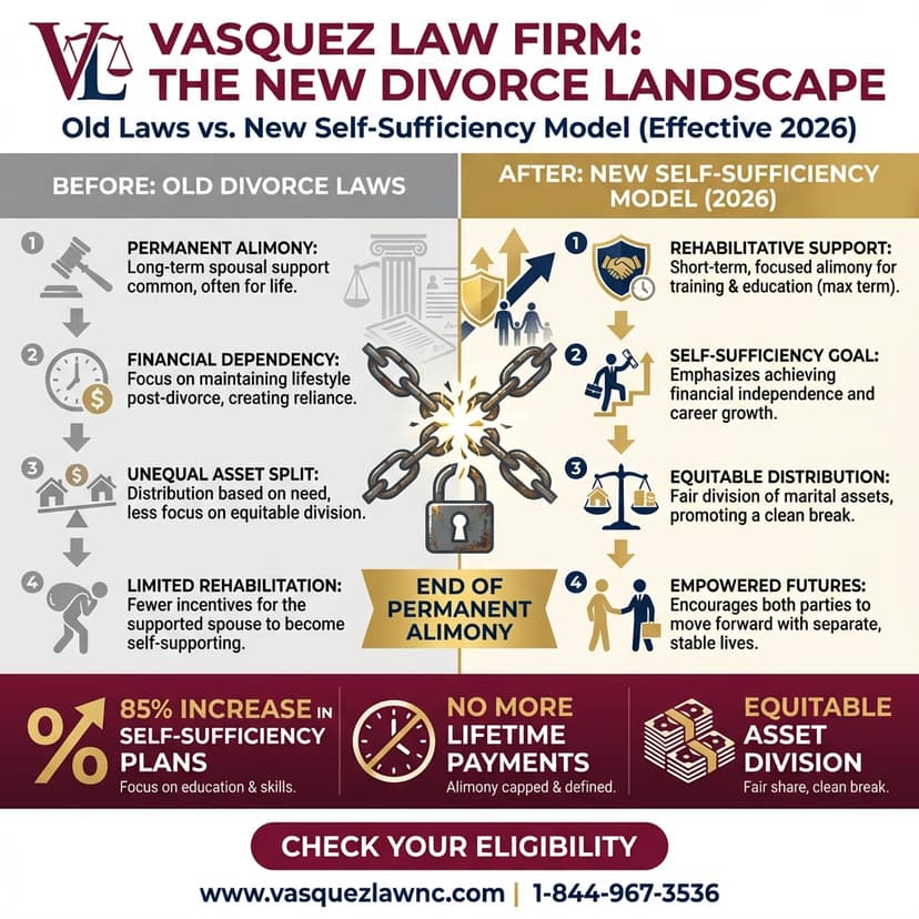 Key Statistics and Data for What You Need to Know About Divorce Law Changes in North Carolina in 2026