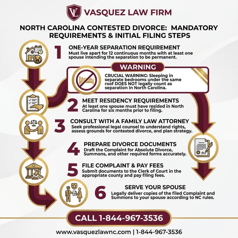 Key Statistics and Data for What Happens During a Contested Divorce in North Carolina in 2026