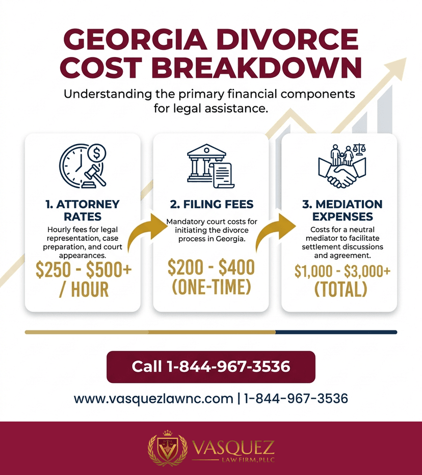 Key Statistics and Data for Georgia Divorce Costs: How Much Will You Pay in 2026?
