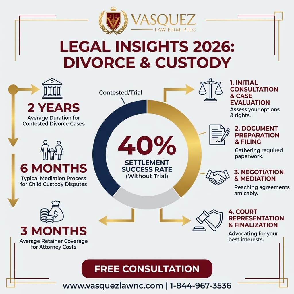 Línea de Tiempo del Proceso para Cómo un Abogado de Divorcios Protege Tus Derechos en 2026