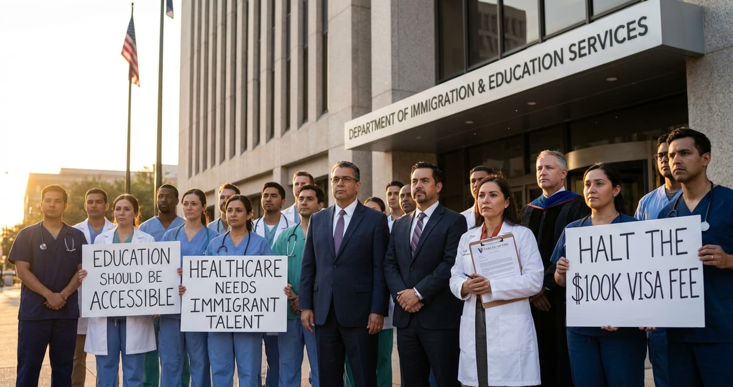 Grupos Médicos y Escolares Buscan Detener la Cuota de $100,000 para Visas en Carolina del Norte