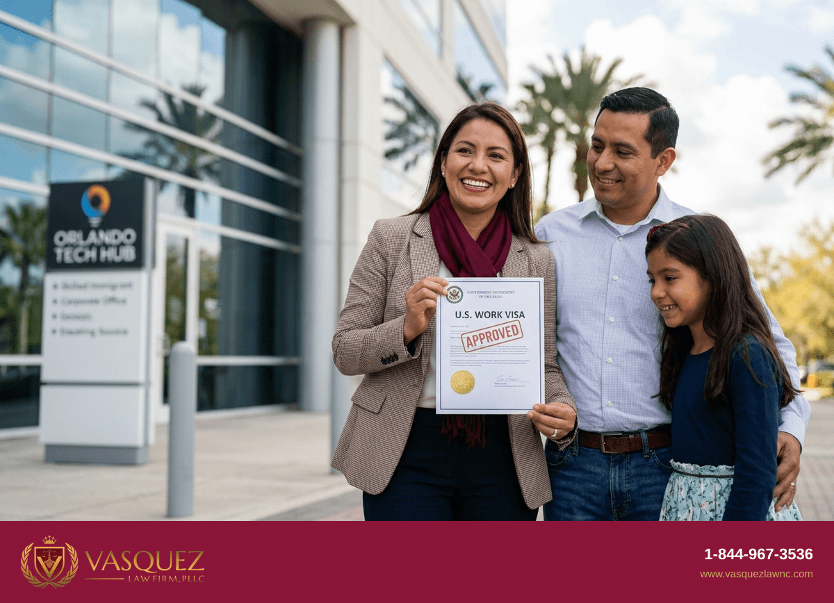 Línea de Tiempo del Proceso para Cómo Funciona el Flujo de Talento Inmigrante en Orlando en 2026