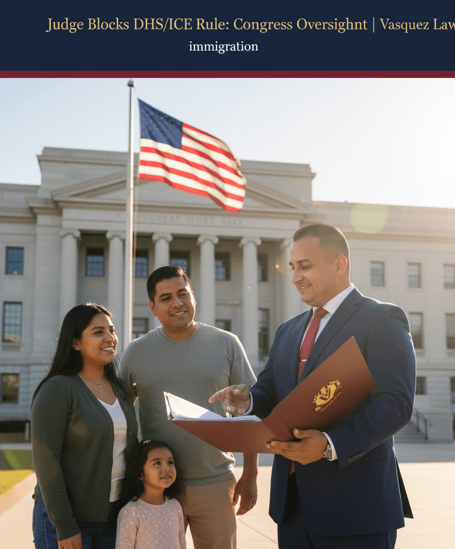 Cómo un Juez Bloqueó la Regla de DHS ICE y Qué Significa para la Supervisión del Congreso