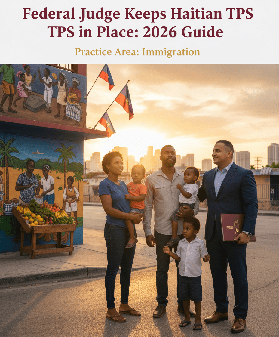 Federal Judge Keeps Haitian TPS in Place: 2026 Guide
