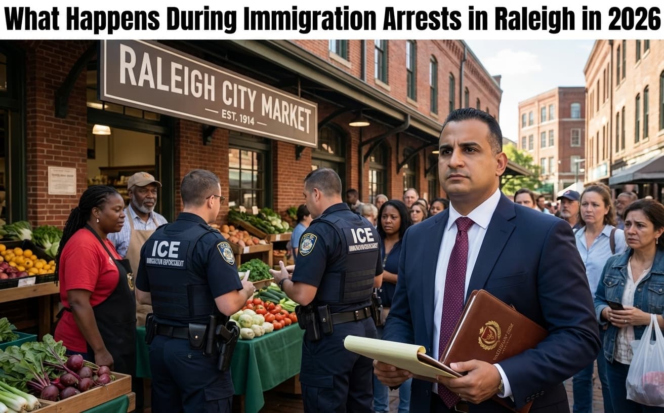 ¿Qué ocurre durante los arrestos migratorios en Raleigh en 2026?