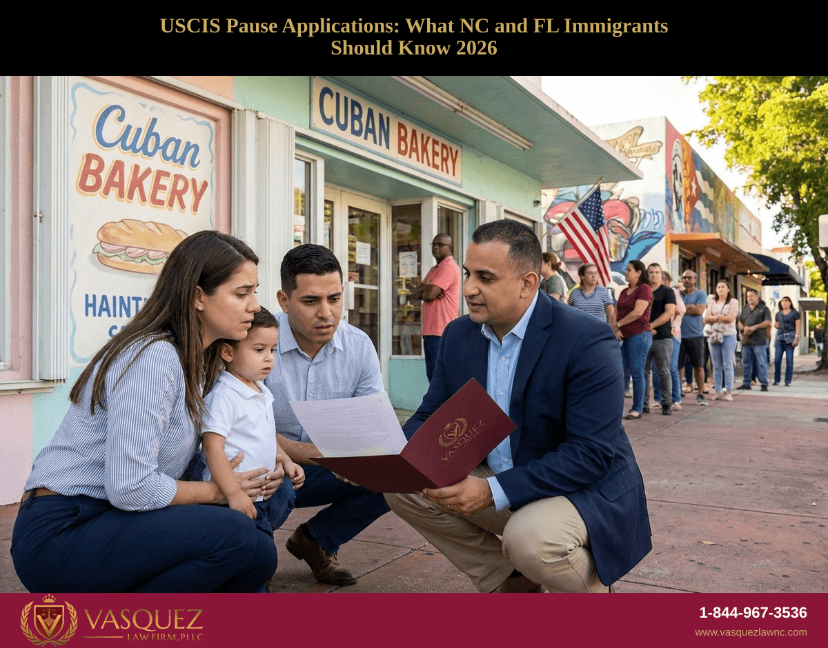 USCIS Pause Applications: What NC and FL Immigrants Should Know 2026