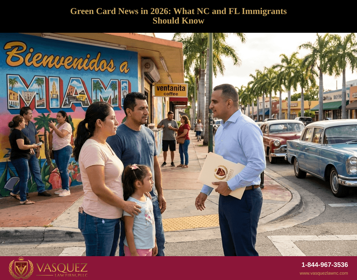 Novedades sobre la Tarjeta Verde en 2026: Lo que Deben Saber los Inmigrantes en Carolina del Norte y Florida
