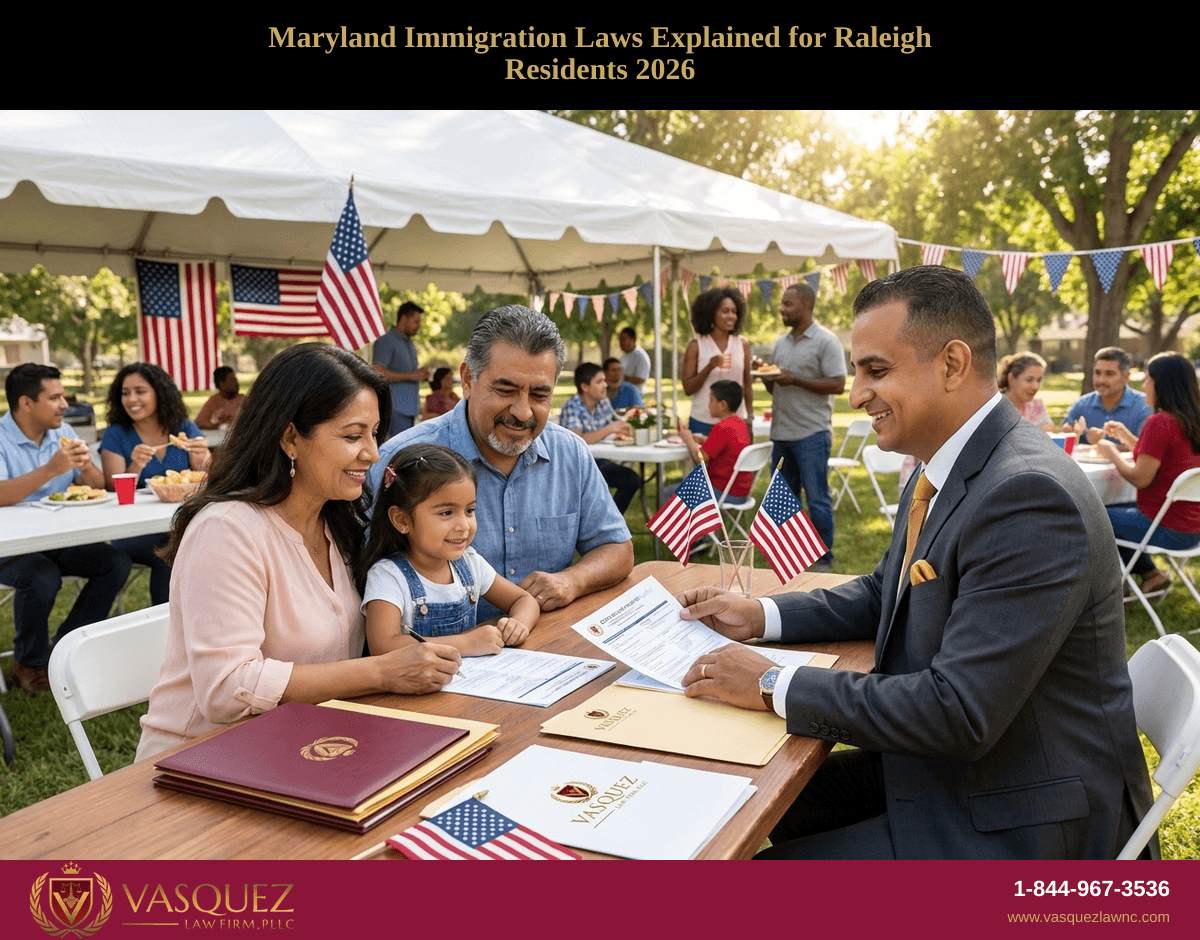 Leyes de Inmigración de Maryland y Su Impacto en Residentes de Raleigh en 2026