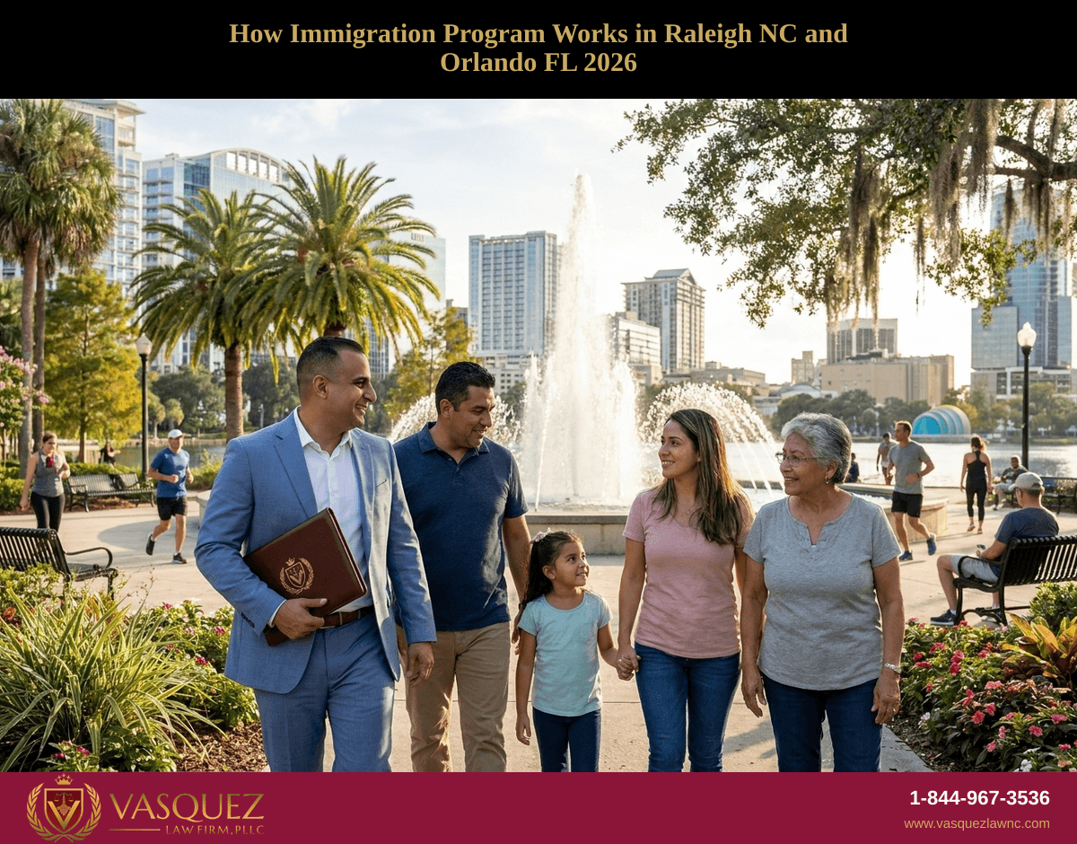 Cómo Funciona el Programa de Inmigración en Raleigh, NC y Orlando, FL en 2026