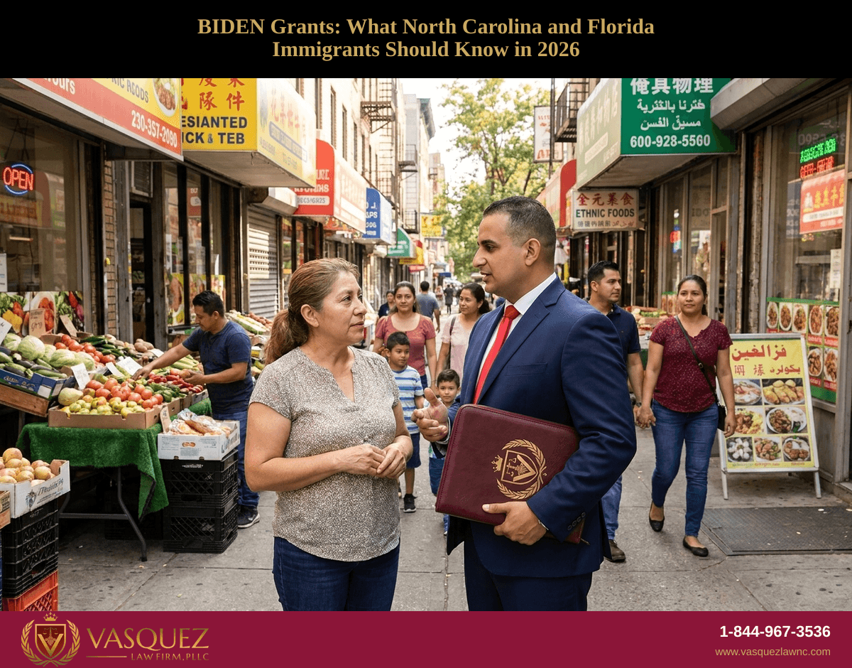 Subvenciones BIDEN: Lo que inmigrantes en Carolina del Norte y Florida deben saber en 2026