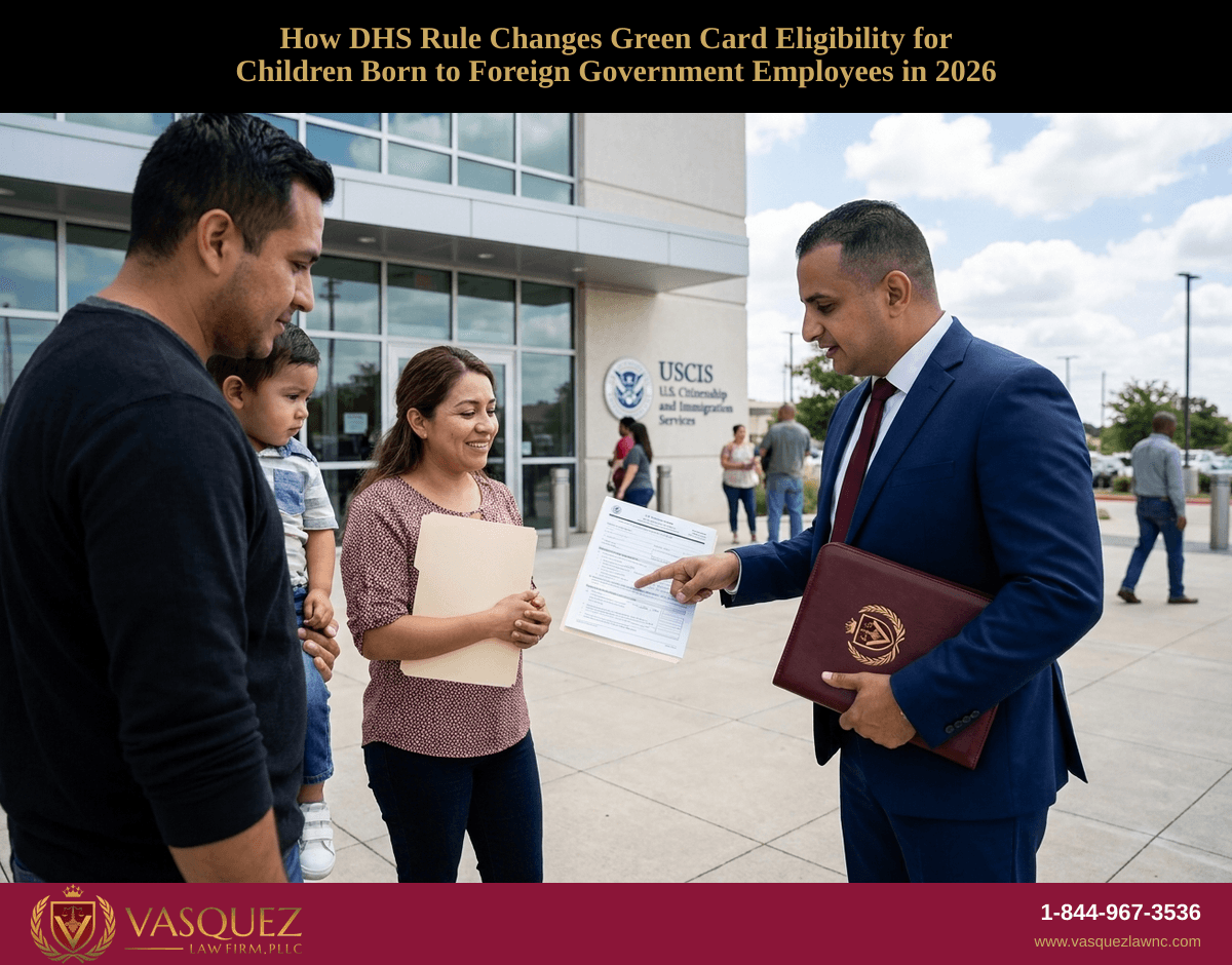 How DHS Rule Changes Green Card Eligibility for Children Born to Foreign Government Employees in 2026