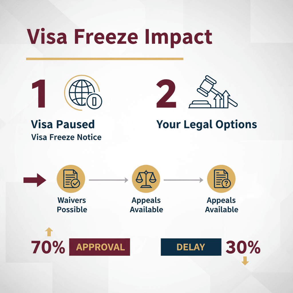 Estadísticas Clave y Datos para Cuáles Son Sus Opciones Durante un Congelamiento de Visas y Cómo un Abogado Puede Ayudar