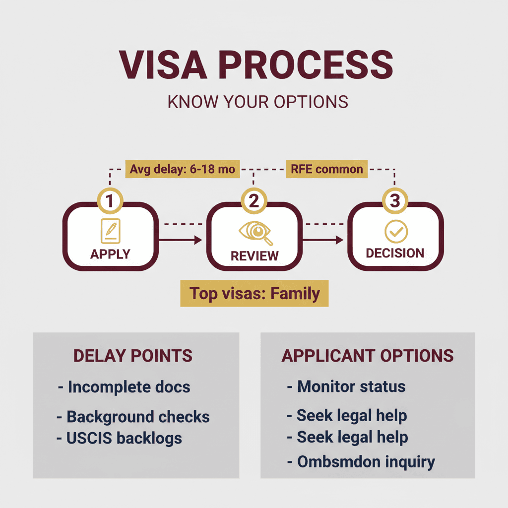 Key Statistics and Data for What to Do When Your Visa Is Delayed and How a Lawyer Can Help