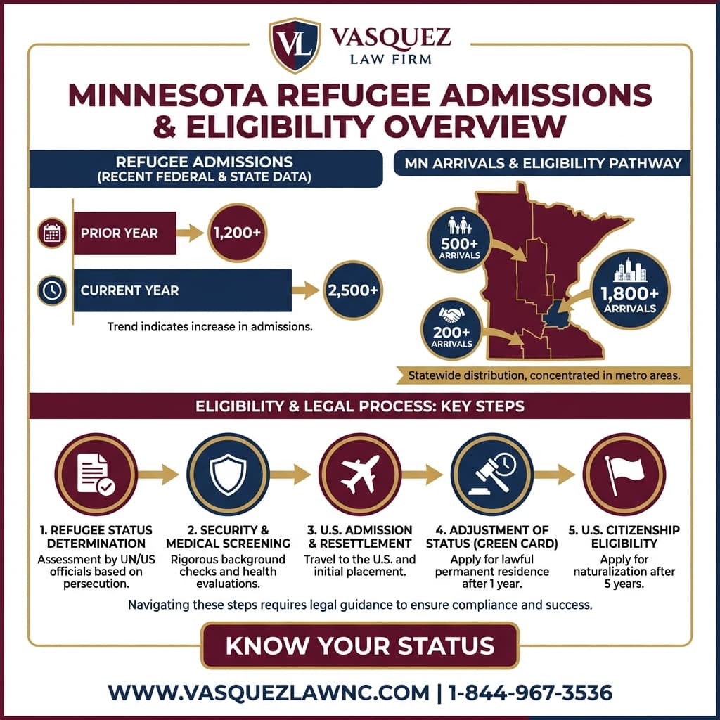 Estadísticas Clave y Datos para Sus Derechos como Refugiado en Minnesota en 2026
