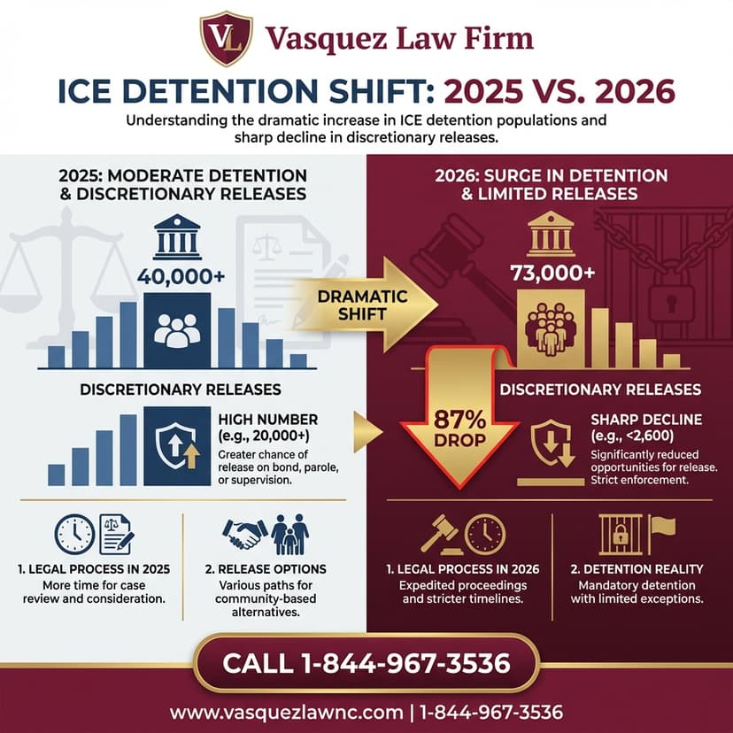 Key Statistics and Data for What Happens During ICE Detention Release in 2026?
