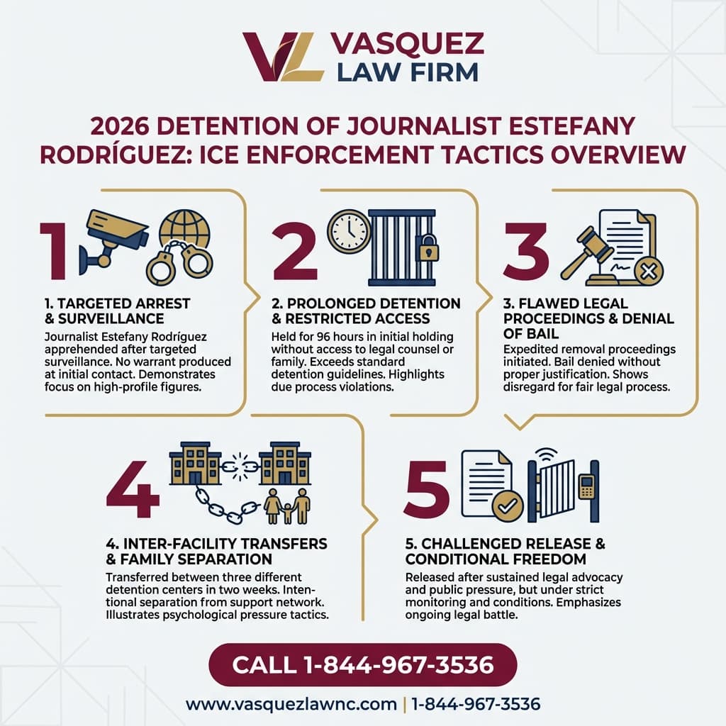 Estadísticas Clave y Datos para El Caso de Estefany Rodríguez: Reportera Detenida por ICE en 2026