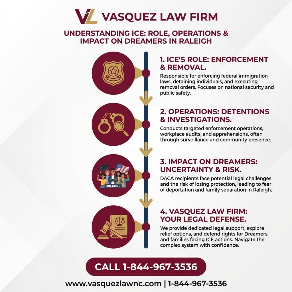 Estadísticas Clave y Datos para El Impacto de ICE en los Dreamers que Viven en Raleigh en 2026