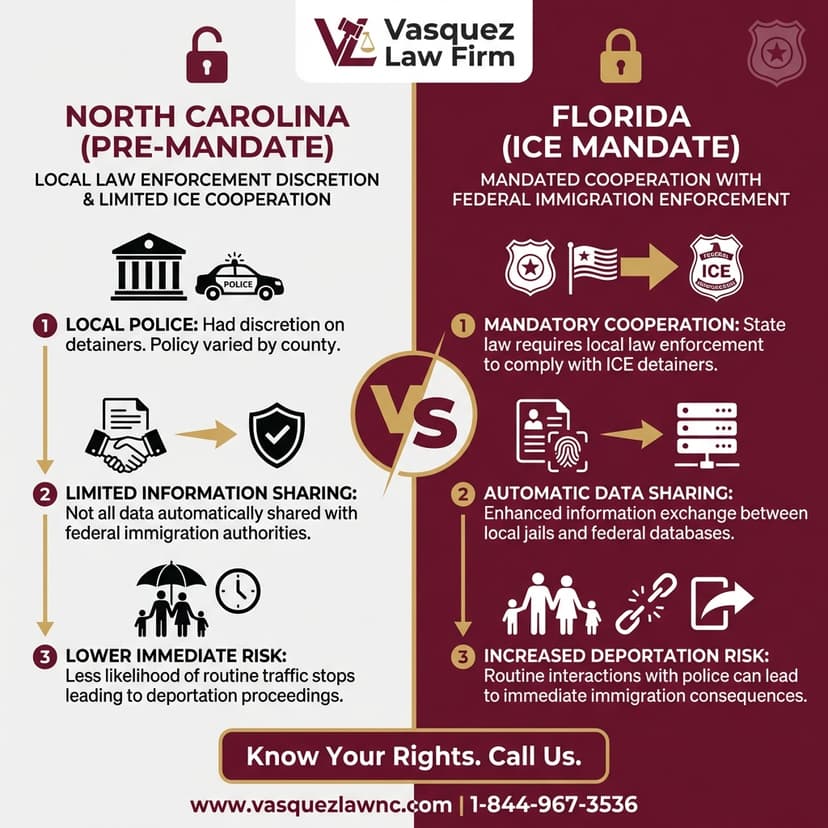 Key Statistics and Data for How Trump Policy Affects NC and FL Immigration in 2026