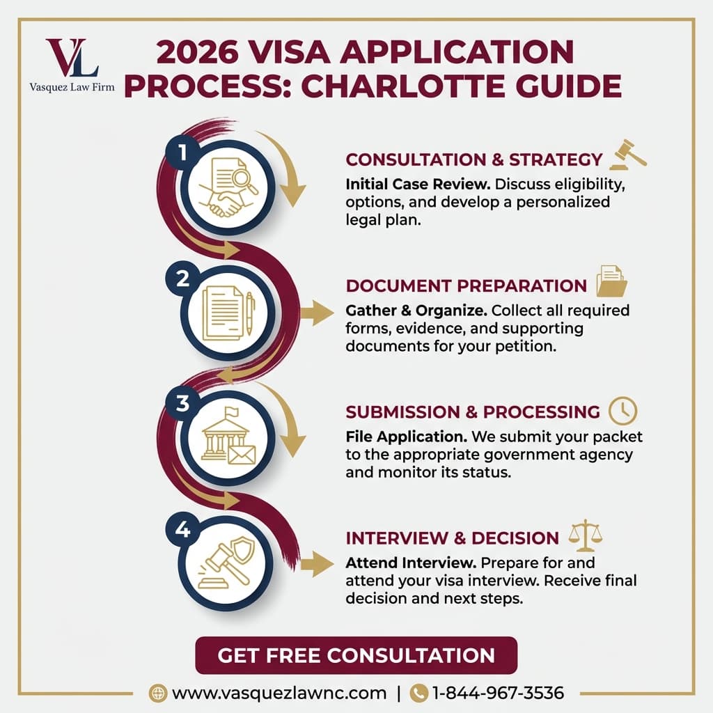Visual Guide 1 for How Visa Applications Work in Charlotte in 2026