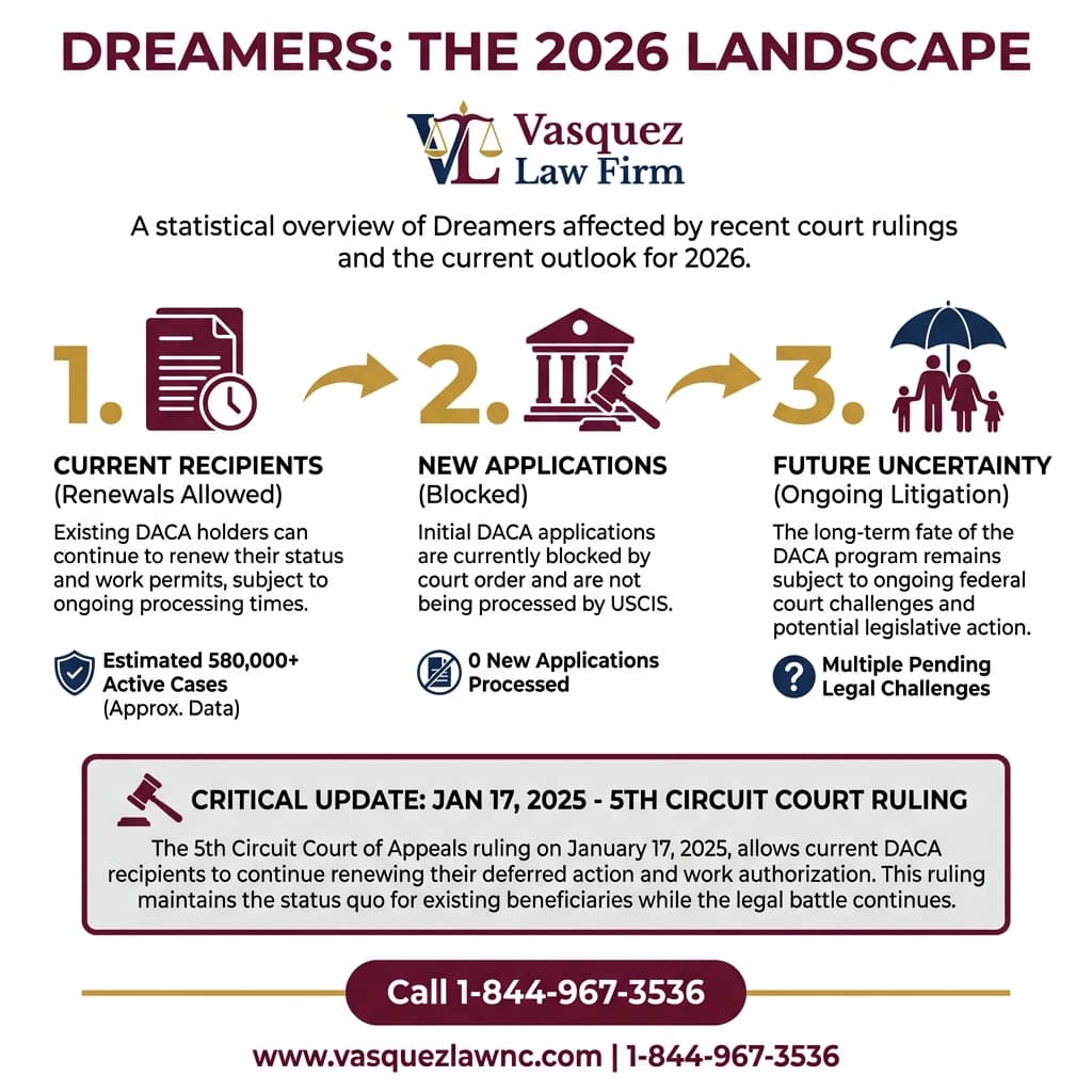 Estadísticas Clave y Datos para Lo que la Corte Suprema de EE.UU. Significa para los Dreamers en 2026