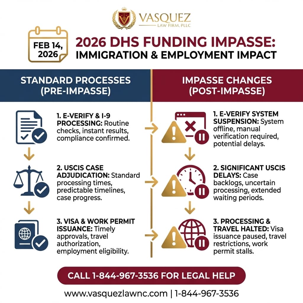 Estadísticas Clave y Datos para Crisis en el DHS en 2026: Impacto en los Casos de Inmigración en Raleigh