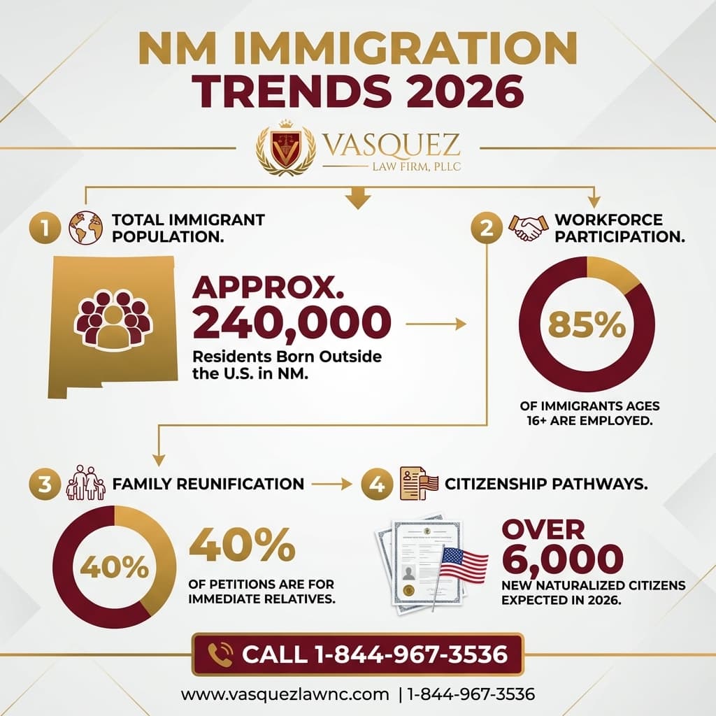 Estadísticas Clave y Datos para Tendencias Clave de la Inmigración en Nuevo México para 2026 Reveladas